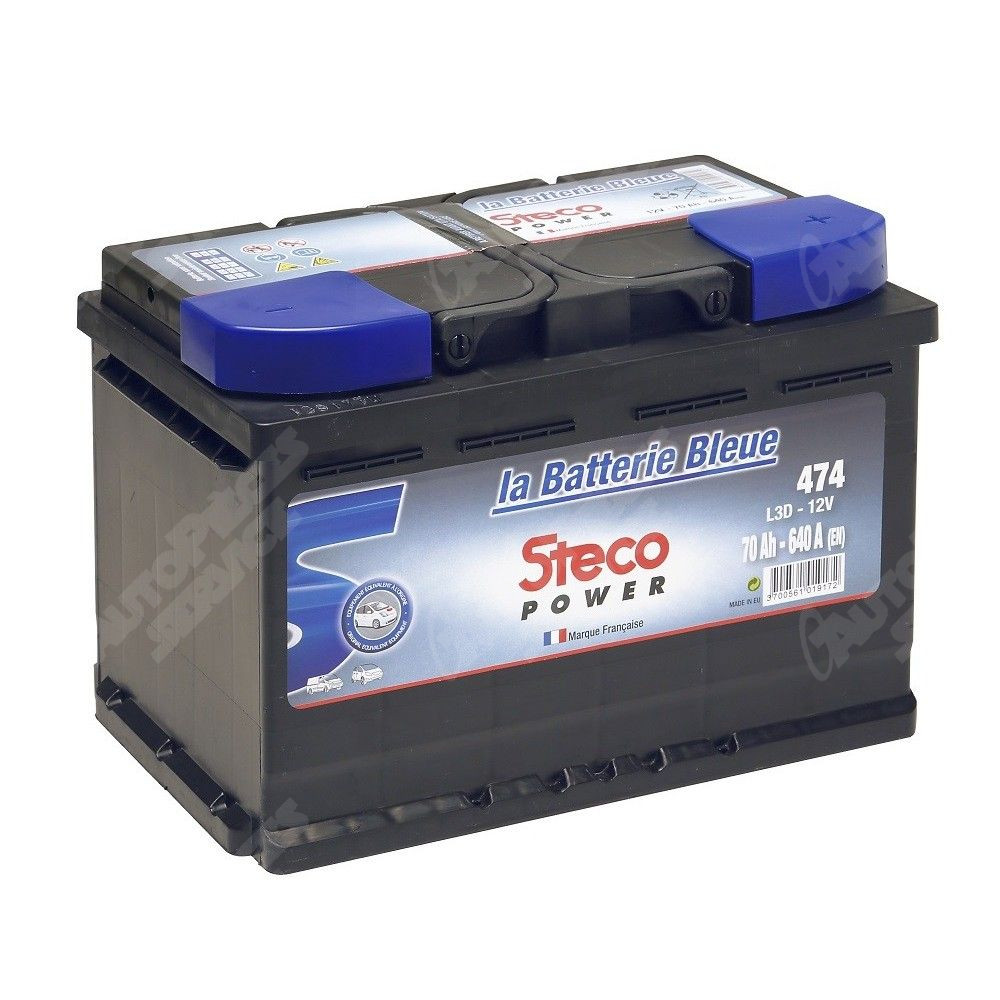 Batterie 12V 45Ah 340A 218x136x225 stecopower - 427